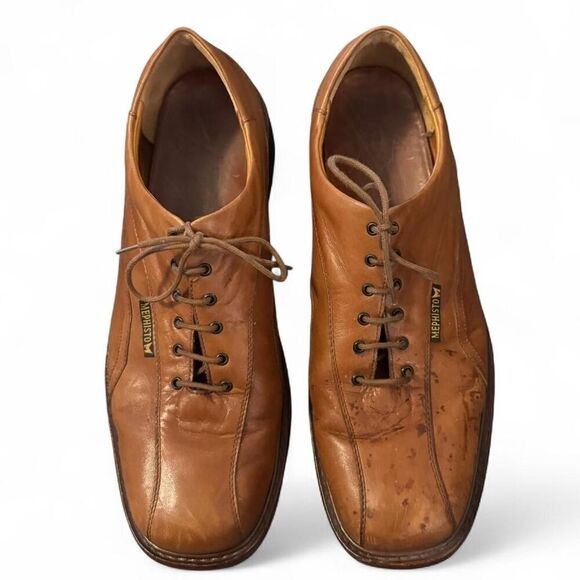 Mephisto Men’s Size 12.5 Brown Leather Lace-Up Comfort Shoes Shock Absorb sole main image 4